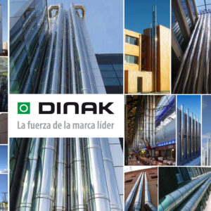 Escapamento modular inox Aevolux Dinak para Gerador a Biogás